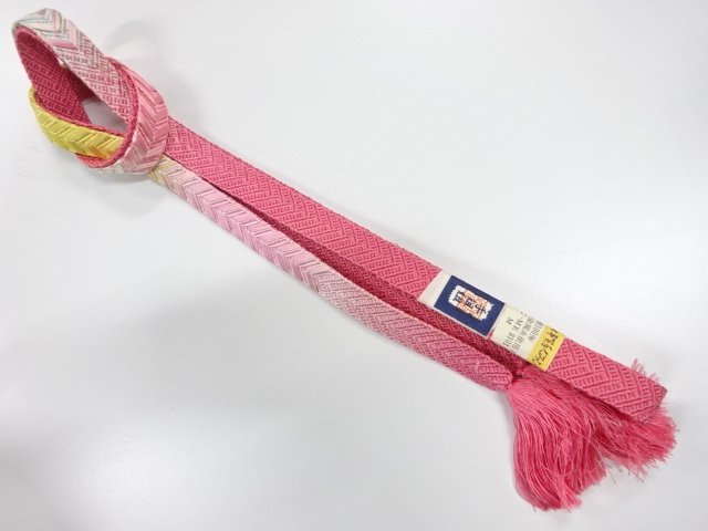 未使用品　正絹　手組帯締め